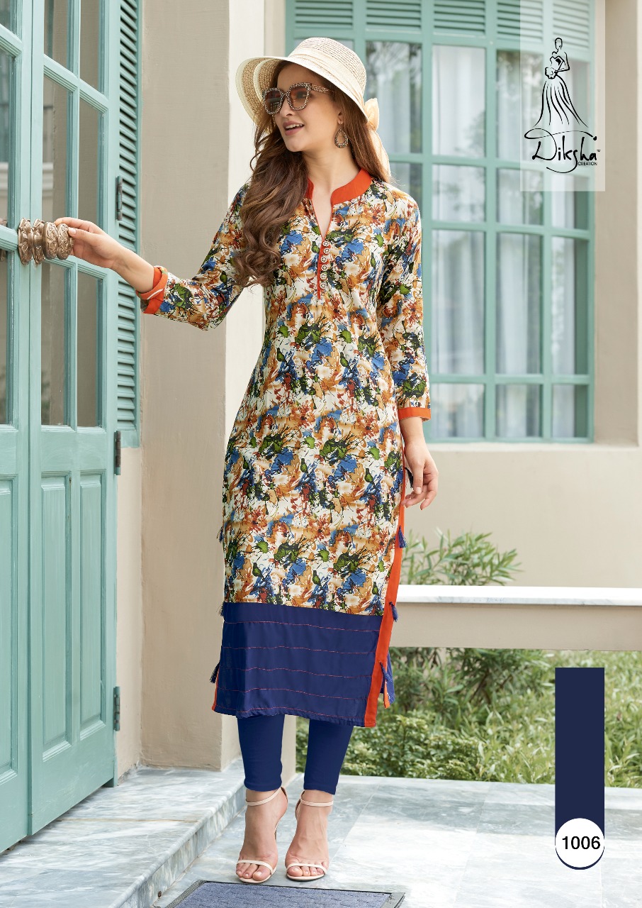 DIKSHA RICH BERRY PRINTED RAYON KURTI CATALOG(Dispatch From 17th Aug.18)