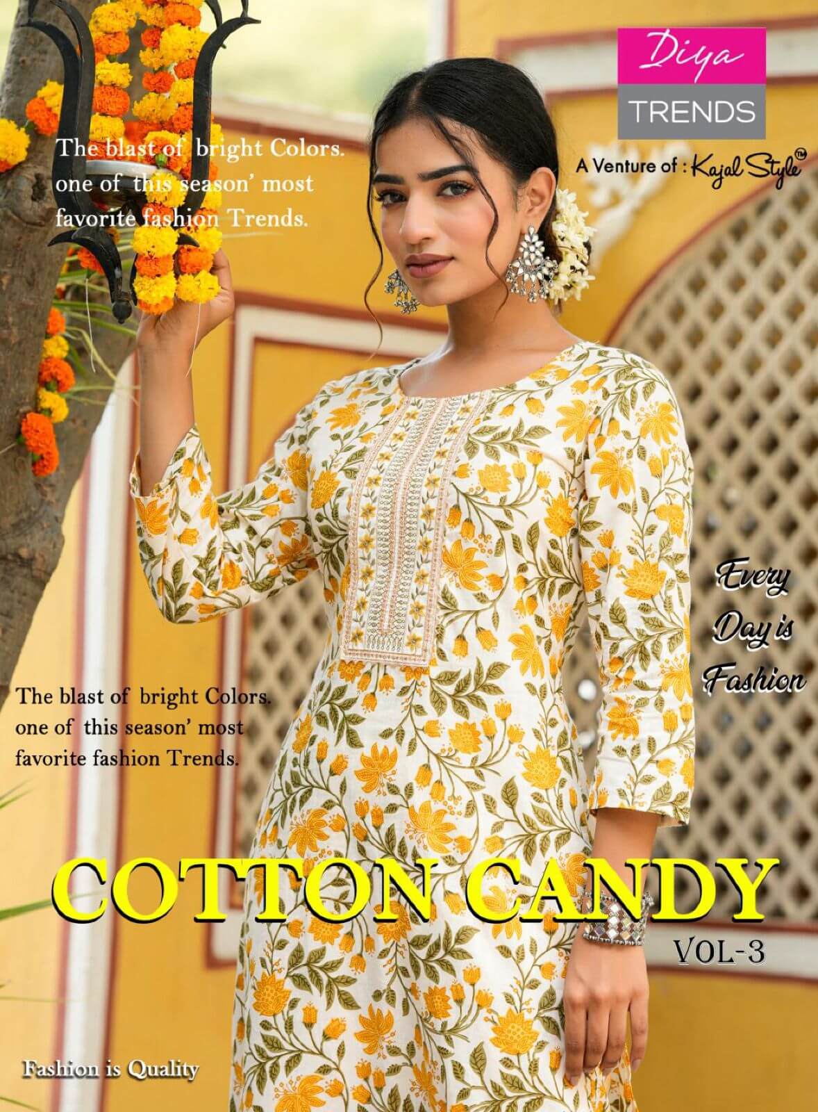 Diya Trends Cotton Candy vol 3 Kurti with Pant Set Catalog in Wholesale Price