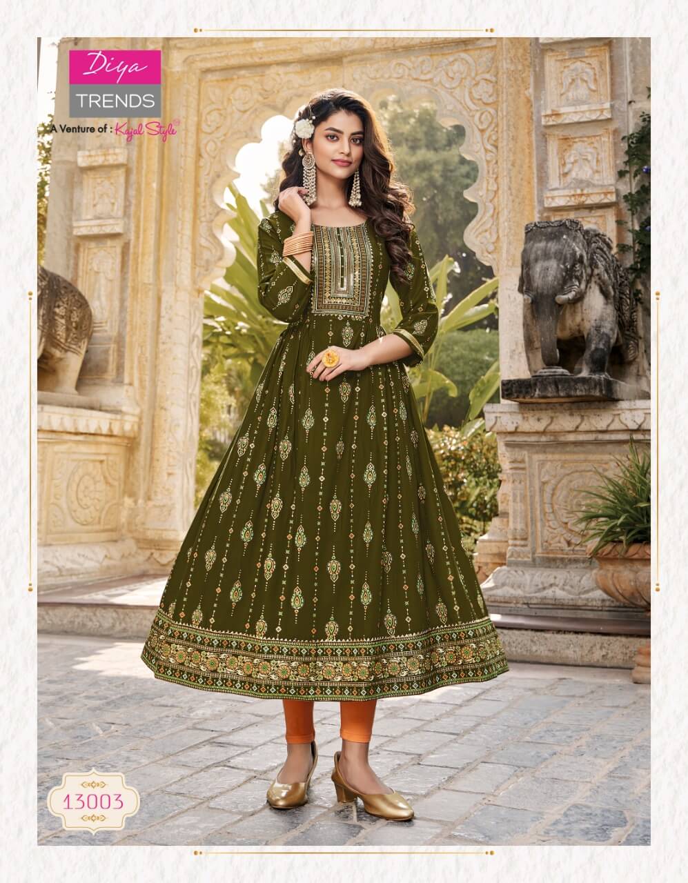 Diya Trends Ethnicity vol 13 Nyra Cut Kurti Catalog in Wholesale, Buy Diya Trends Ethnicity vol 13 Nyra Cut Kurti Full Catalog in Wholesale Price Online From Vadodara, Surat, Gujarat