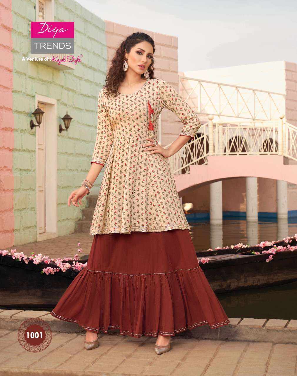 Diya Trends Florence vol 1 kurtis with Bottom Wholesale cataloge