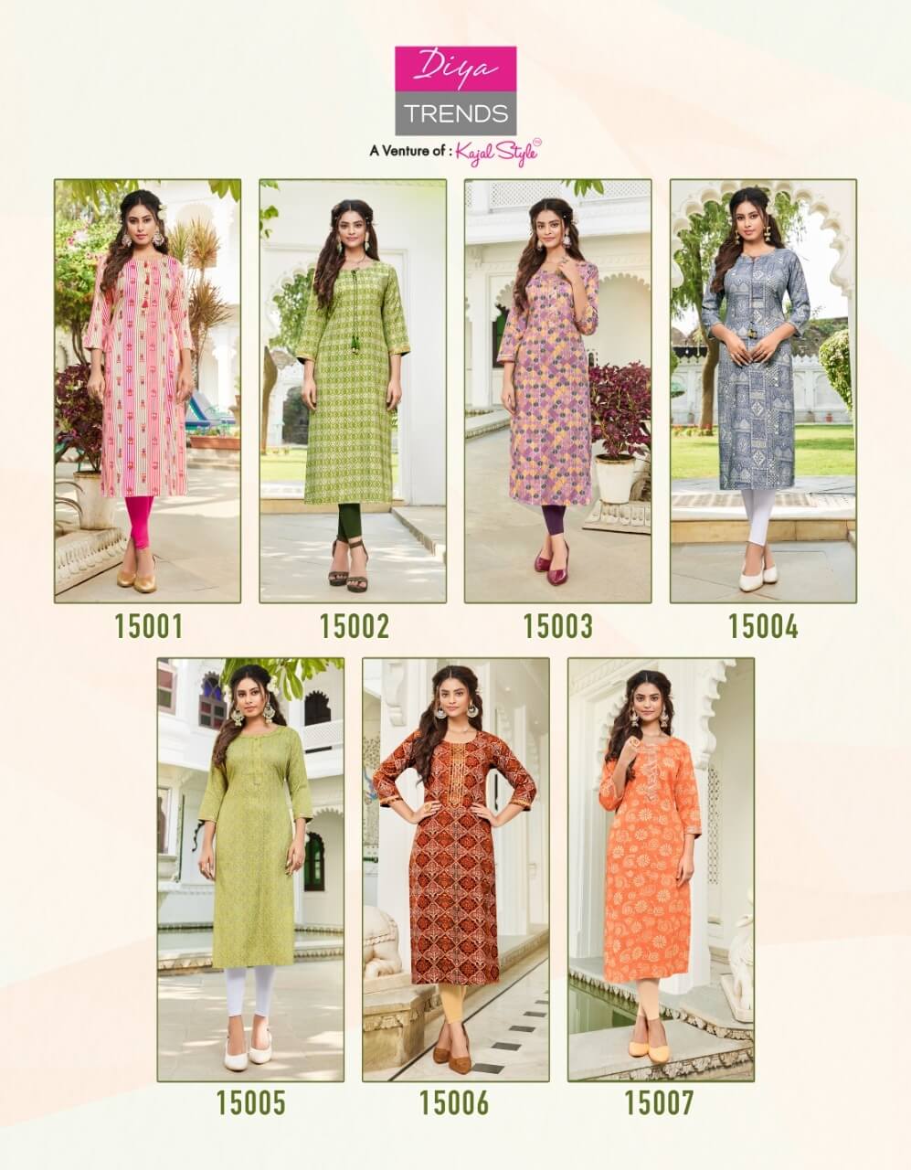 Diya Trends Gardencity vol 15 Rayon Kurtis Catalog in Wholesale, Buy Diya Trends Gardencity vol 15 Rayon Kurtis Catalogs in bulk and Wholesale rate Online From Aarvee Creation