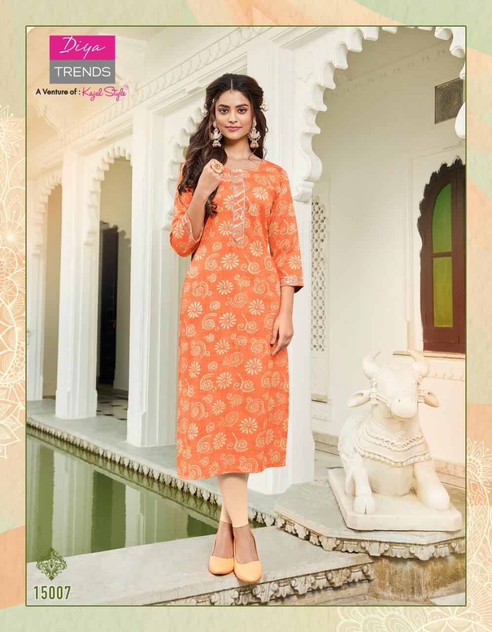 Diya Trends Gardencity vol 15 Rayon Kurtis Catalog in Wholesale, Buy Diya Trends Gardencity vol 15 Rayon Kurtis Catalogs in bulk and Wholesale rate Online From Aarvee Creation