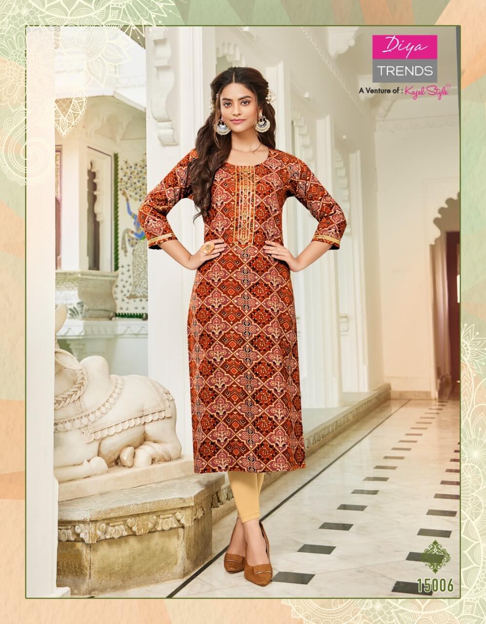 Diya Trends Gardencity vol 15 Rayon Kurtis Catalog in Wholesale, Buy Diya Trends Gardencity vol 15 Rayon Kurtis Catalogs in bulk and Wholesale rate Online From Aarvee Creation