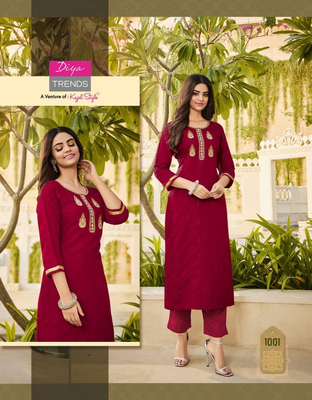 Diya Trends Mintra vol 1 Kurti with Pant Catalog in wholesale, Buy Diya Trends Mintra vol 1 Kurti with Pant Full Catalog in wholesale Price Online