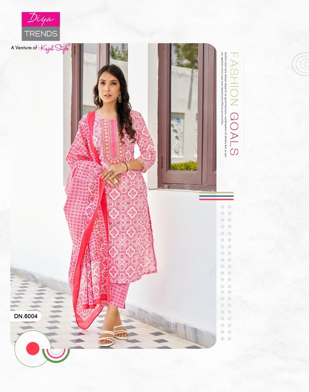 Diya Trends Odhani vol 6 Cotton Printed Kurti Pant Dupatta Set Catalog, Buy Diya Trends Odhani vol 6 Cotton Printed Kurti Pant Dupatta Set Full Catalog in Wholesale Rate Online From Aarvee Creation