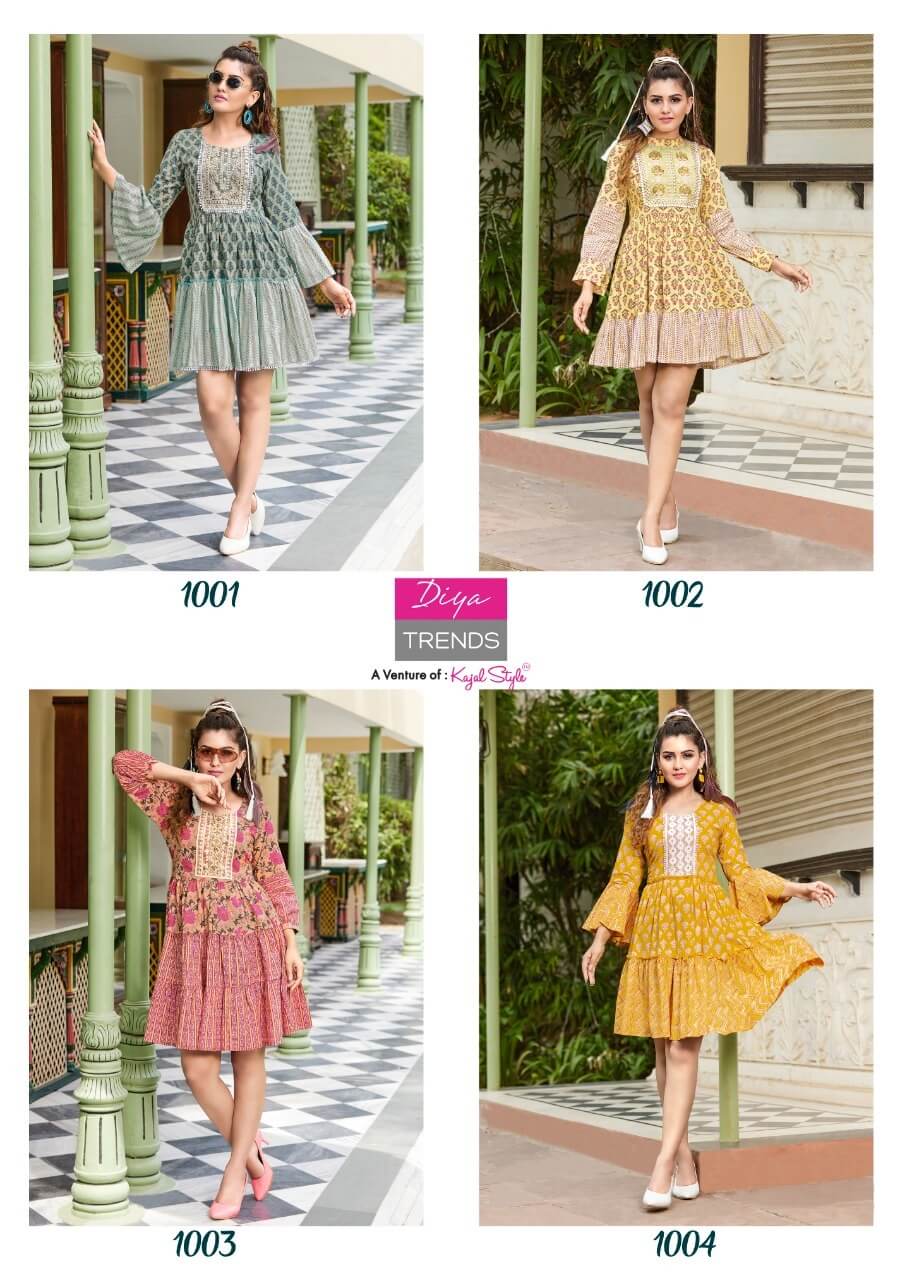 Diya Trends Senorita Tunic Tops Wholesale Catalog, Buy Full Catalog of Diya Trends Senorita Tunic Tops at Wholesale Price Online