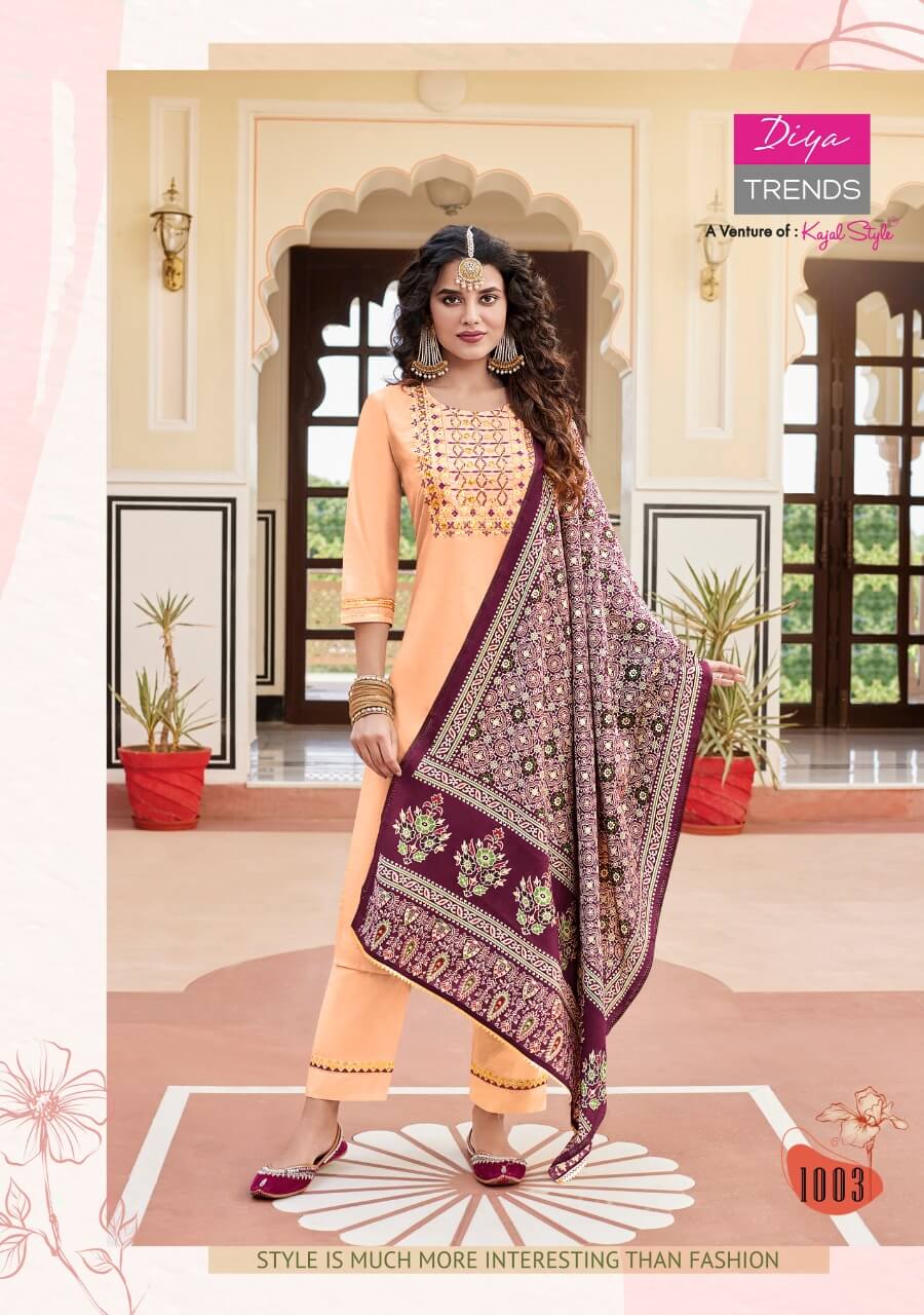 Diya Trends Veera vol 1 Top Bottom Dupatta Set Catalog in Wholesale, Buy Diya Trends Veera vol 1 Top Bottom Dupatta Set Full Catalog in Wholesale Price Online From Vadodara, Gujarat