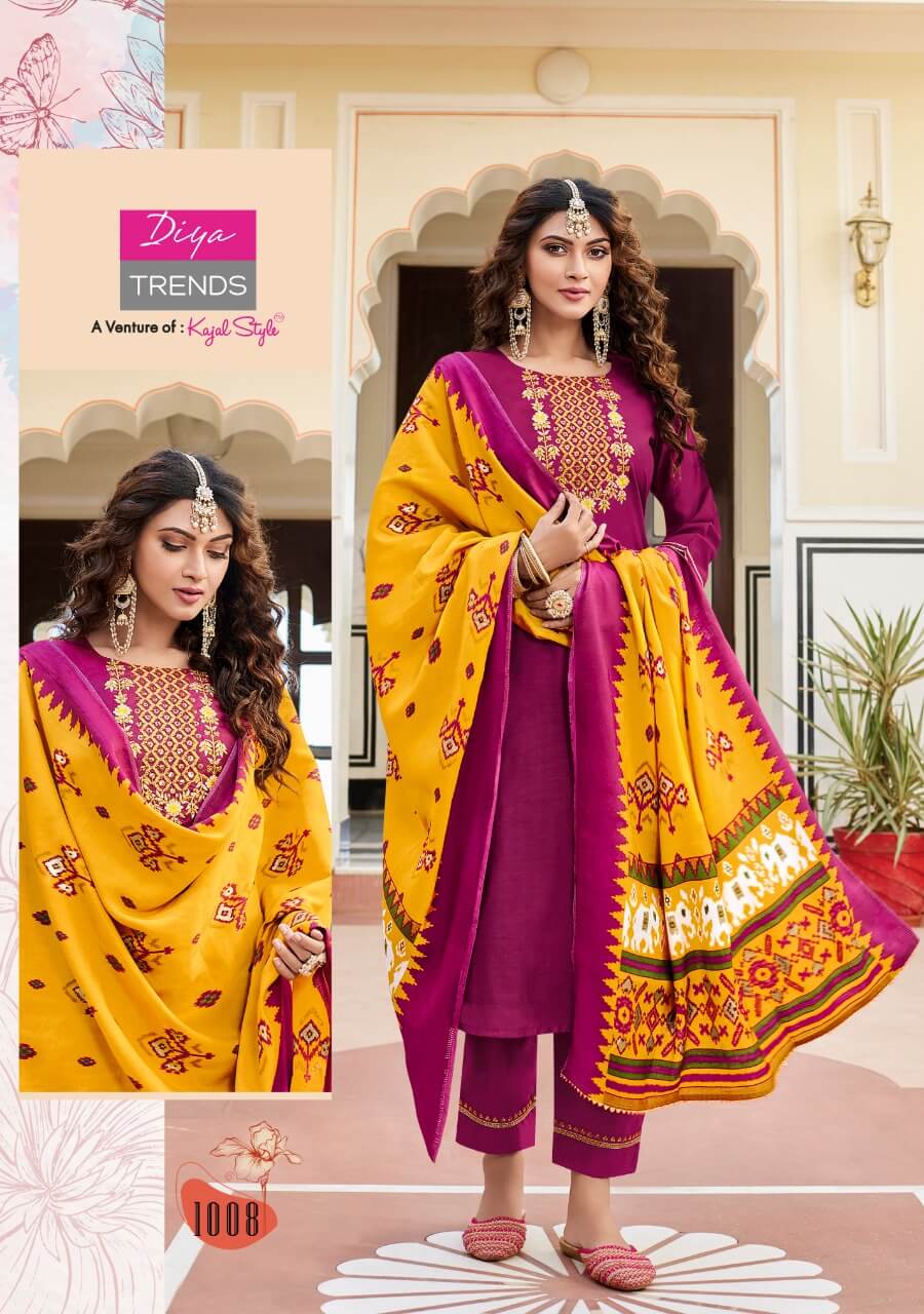 Diya Trends Veera vol 1 Top Bottom Dupatta Set Catalog in Wholesale, Buy Diya Trends Veera vol 1 Top Bottom Dupatta Set Full Catalog in Wholesale Price Online From Vadodara, Gujarat