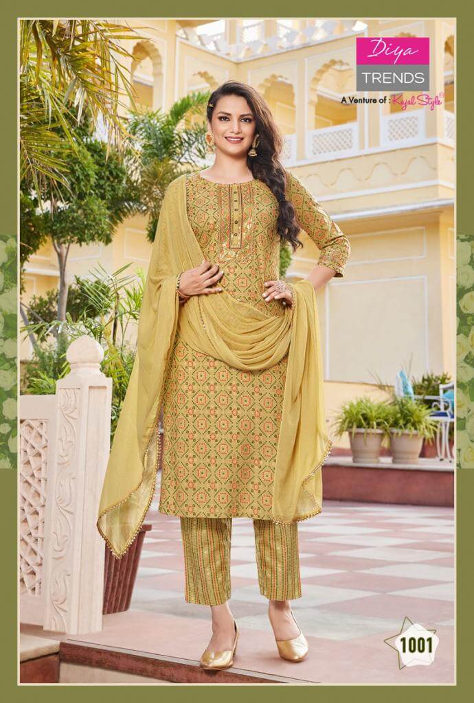 Diya Trends Zubeda vol 1 Top Bottom Dupatta Set Catalog in Wholesale, Buy Diya Trends Zubeda vol 1 Top Bottom Dupatta Set Full Catalog in Wholesale Price Online From Vadodara