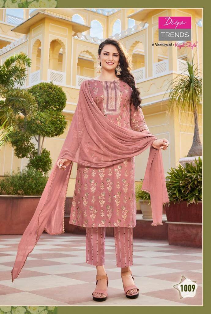 Diya Trends Zubeda vol 1 Top Bottom Dupatta Set Catalog in Wholesale, Buy Diya Trends Zubeda vol 1 Top Bottom Dupatta Set Full Catalog in Wholesale Price Online From Vadodara