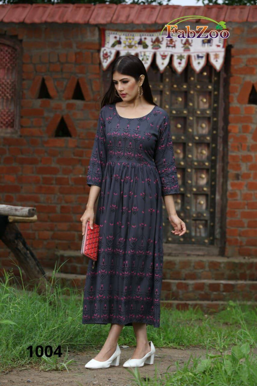 Fabzoo Goomar Kurtis Wholesale Catalog, Buy Fabzoo Rayon Kurtis Full Catalog at Wholesale Price Online