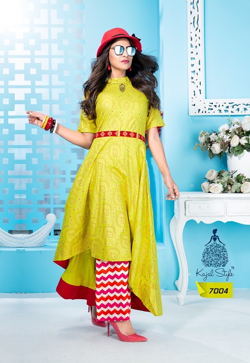 Kajal Style Fashion Galleria Vol 7 Long Designer Kurtis Catalog