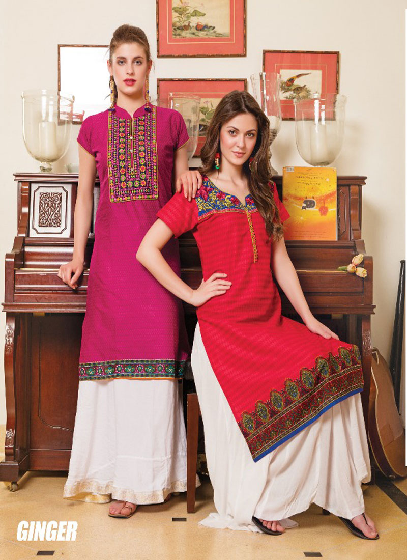 NEW STYLE BEAUTIFUL EMBROIDERED STRAIGHT PARTERN KURTIS