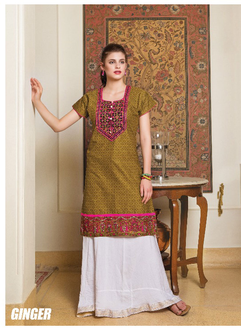 NEW STYLE BEAUTIFUL EMBROIDERED STRAIGHT PARTERN KURTIS