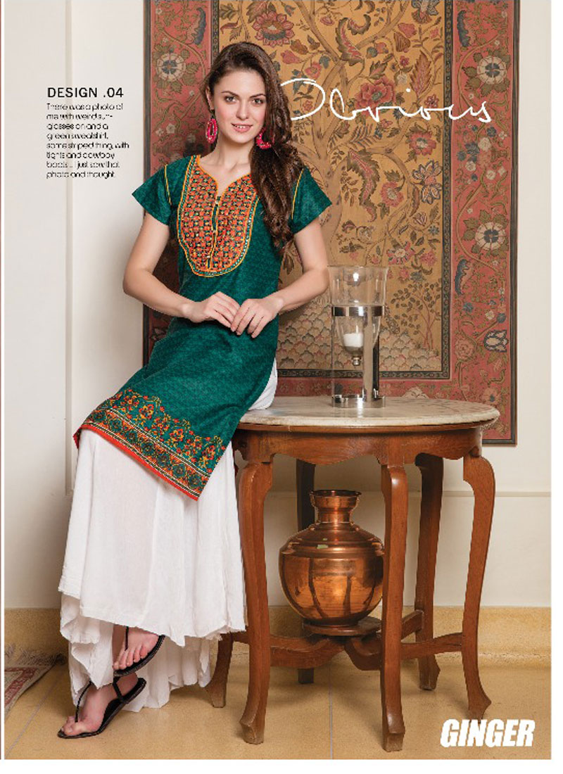 NEW STYLE BEAUTIFUL EMBROIDERED STRAIGHT PARTERN KURTIS