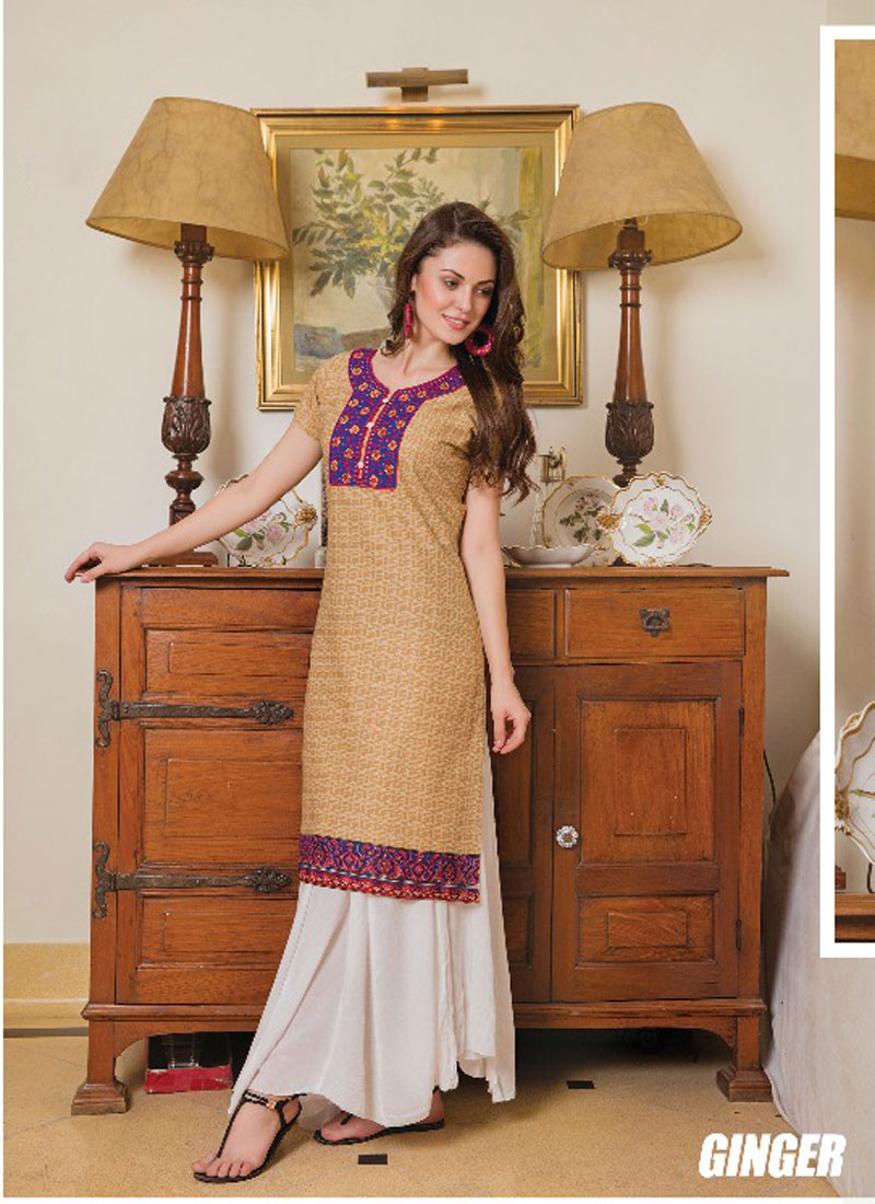 NEW STYLE BEAUTIFUL EMBROIDERED STRAIGHT PARTERN KURTIS