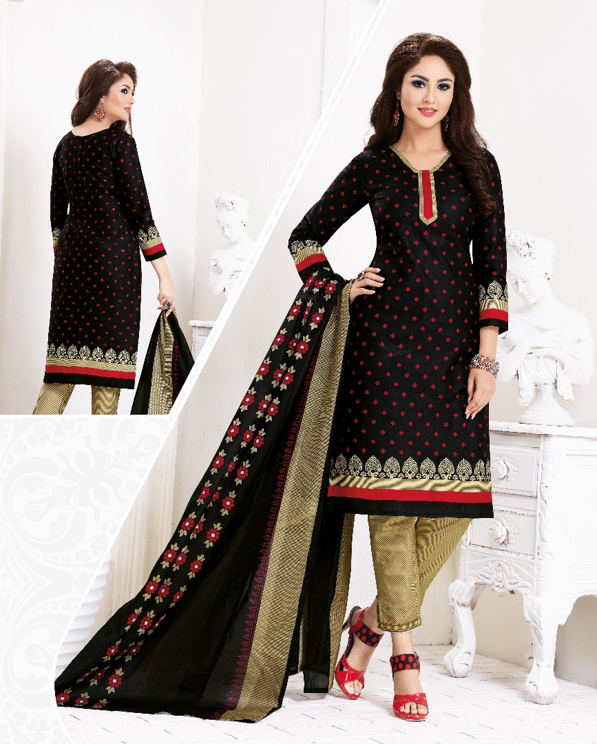 BEAUTIFUL COTTON PRINTED DRESS MATERIAL WITH COTTON DUPATTA