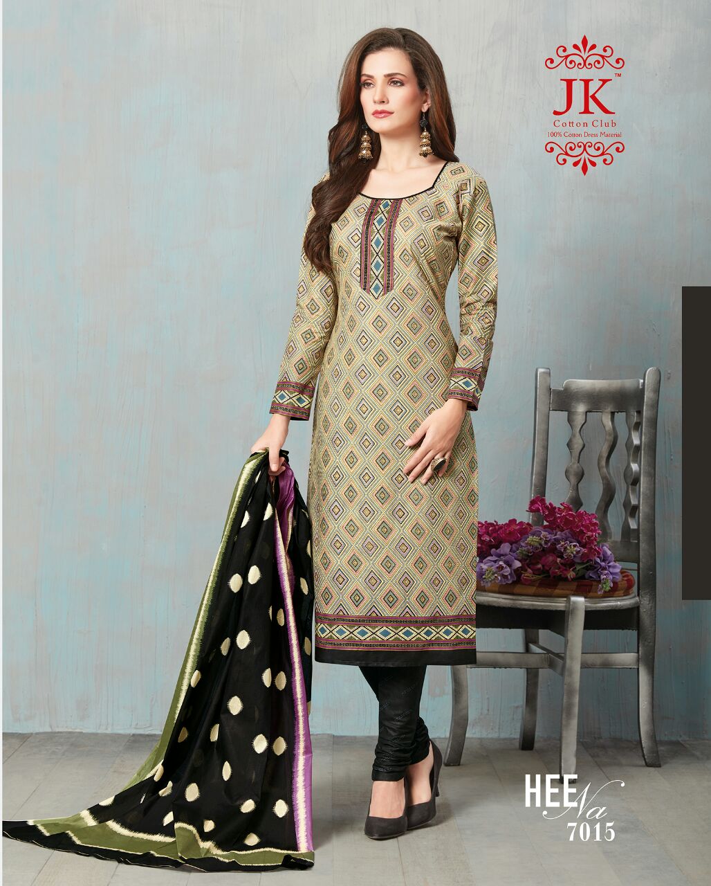 BEAUTIFUL COTTON PRINTED DRESS MATERIAL WITH COTTON DUPATTA