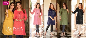 Hiva Lavisha Short Kurti Wholesale Catalog, Buy Lavisha Short Kurtis Full Catalog at Wholesale Price