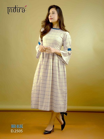 Indira Color Cube Kurtis Wholesale Catalogue. Purchase Handloom Cottom One Piece Designer Kurtis in Bulk Price Online For Shop.