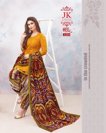 JK Heena Vol 12 Cotton Dress Material Wholesale Catalog