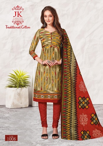 jk cotton club traditional cotton vol 1 dress material catalog | Aarvee ...