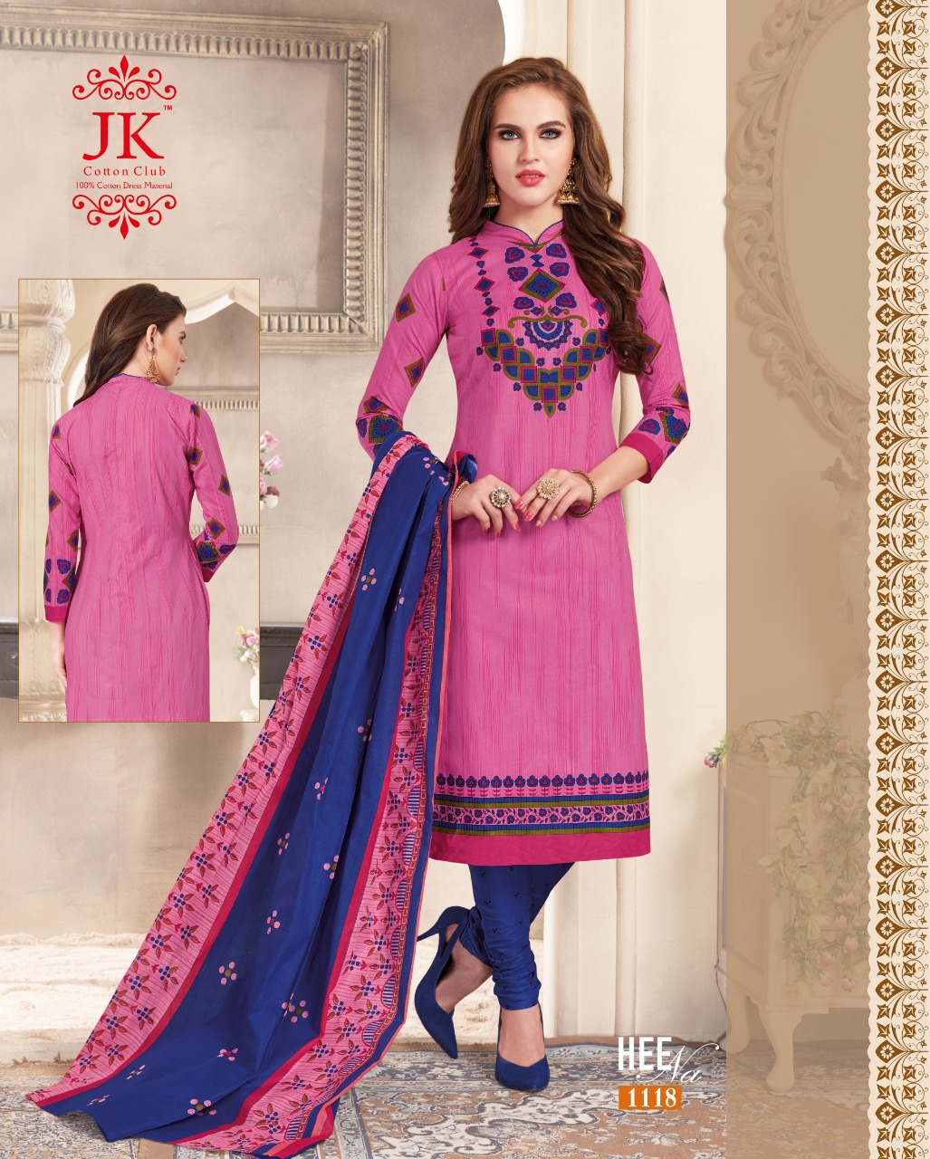 J K Heena Vol 11 Cotton Printed Dress Material 