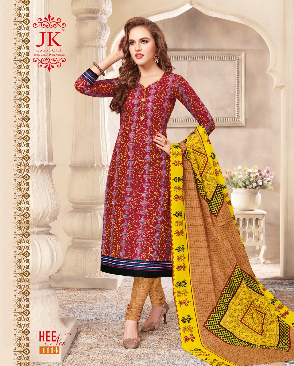 J K Heena Vol 11 Cotton Printed Dress Material 