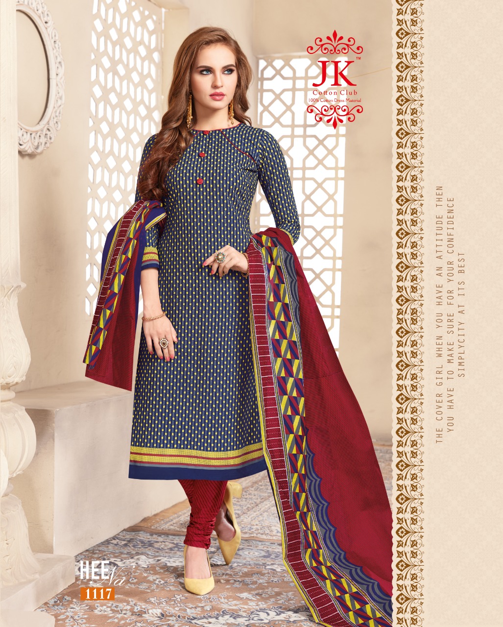 J K Heena Vol 11 Cotton Printed Dress Material 