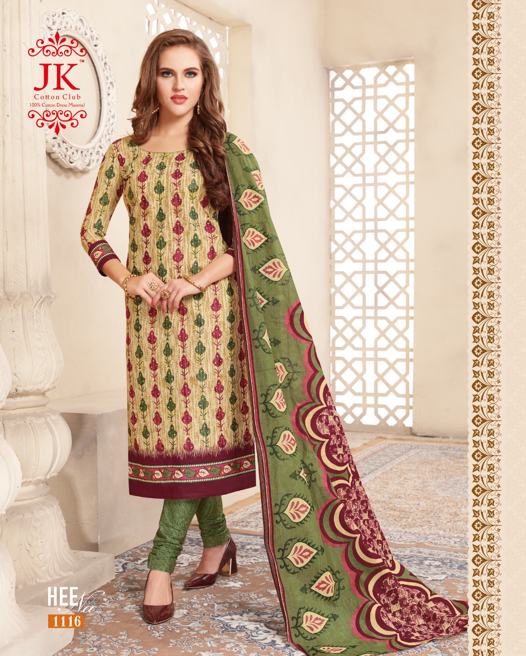 J K Heena Vol 11 Cotton Printed Dress Material 