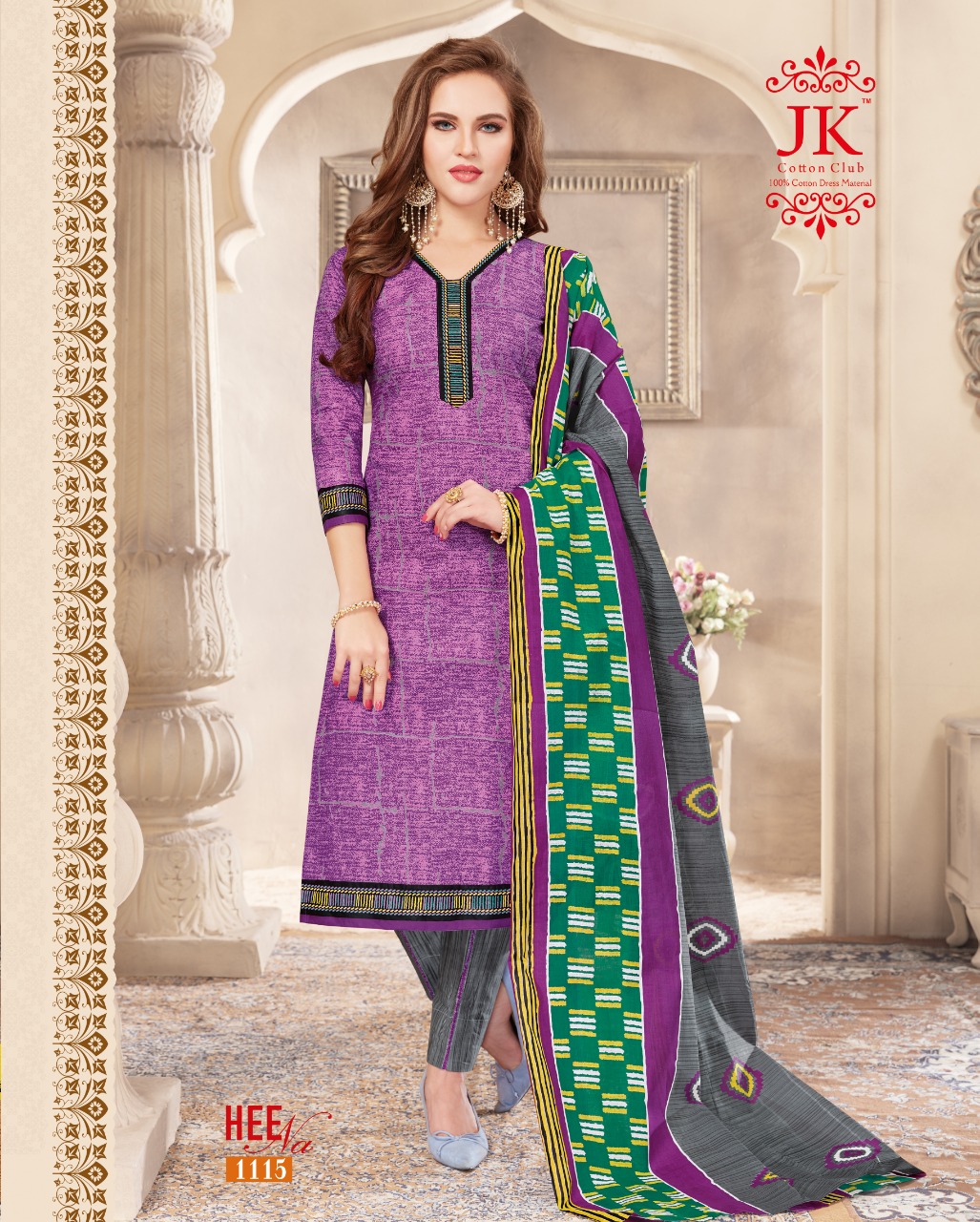 J K Heena Vol 11 Cotton Printed Dress Material 