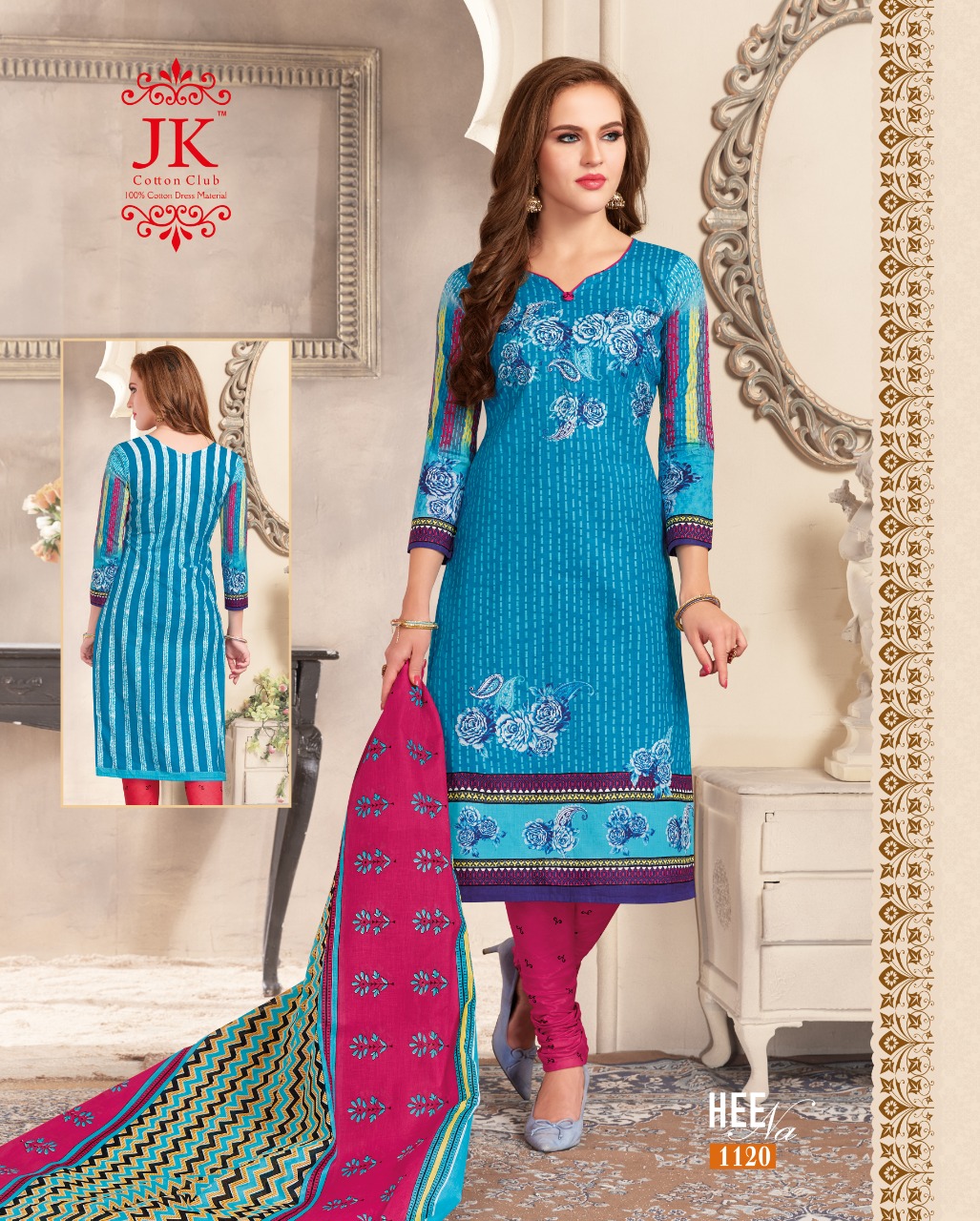 J K Heena Vol 11 Cotton Printed Dress Material 