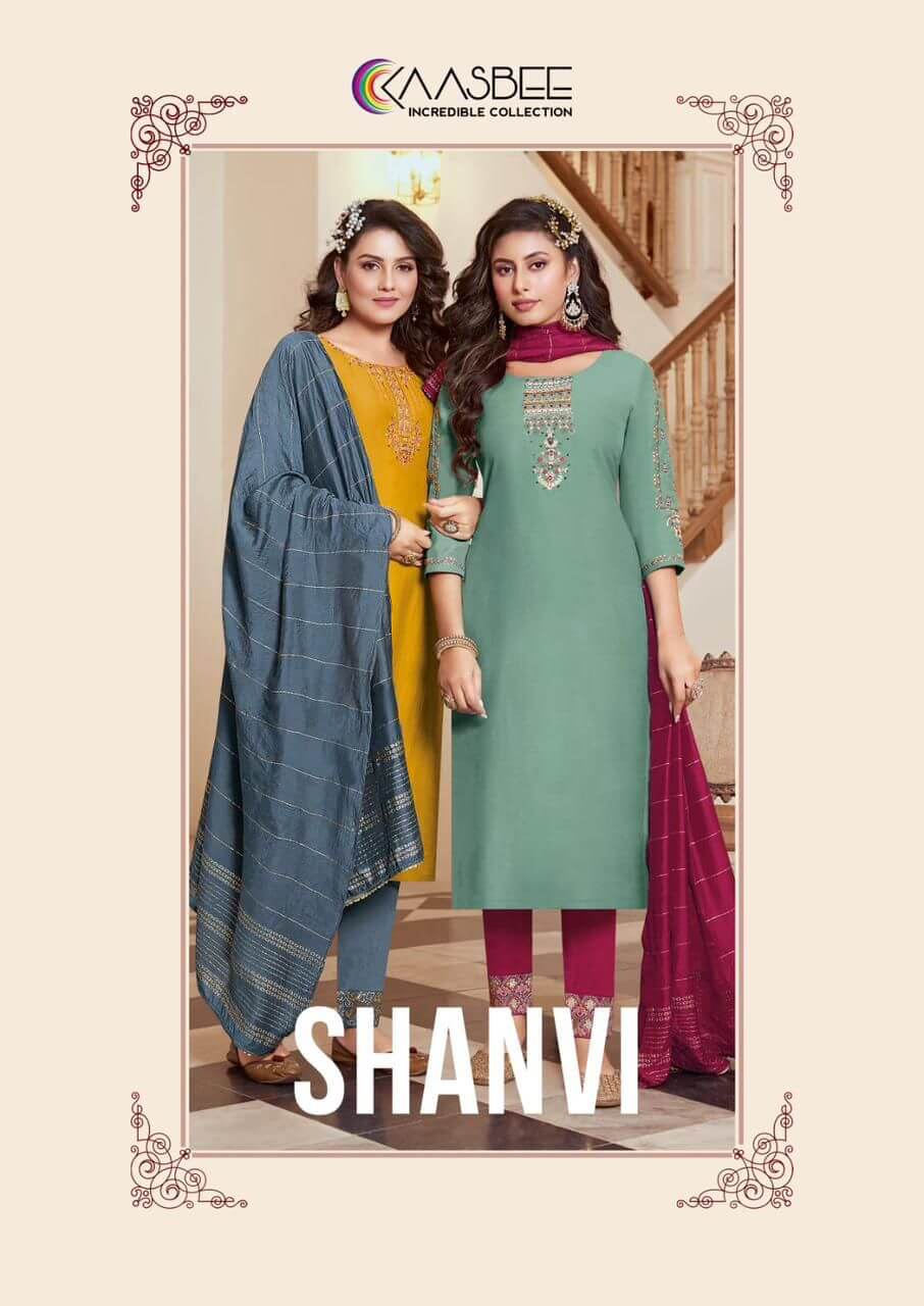 Kaasbee Saanvi vol 1 Embroidery Kurti Pant Dupatta Set Catalog, Buy Kaasbee Saanvi vol 1 Embroidery Kurti Pant Dupatta Set Full Catalog in Wholesale Price Online