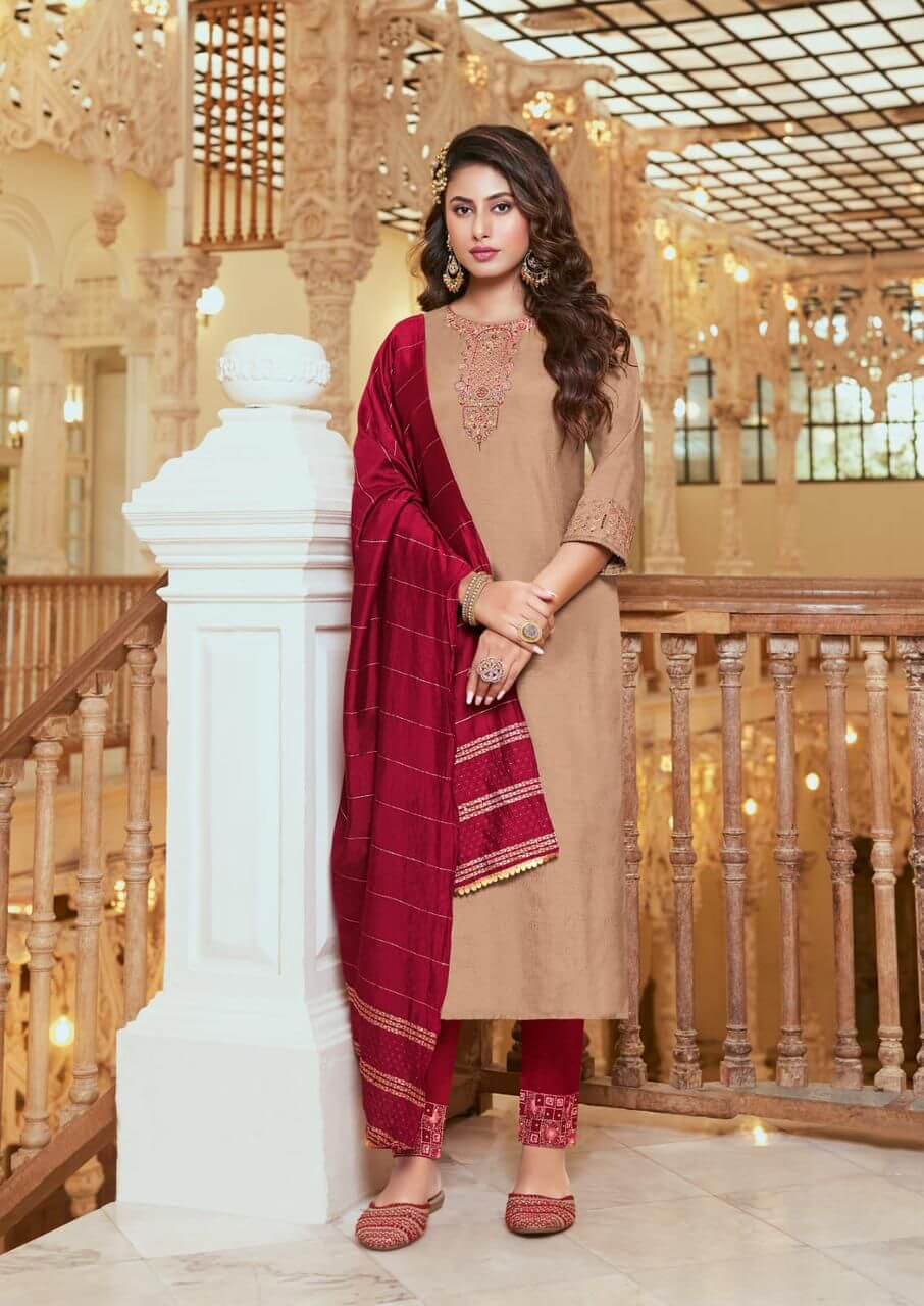 Kaasbee Saanvi vol 1 Embroidery Kurti Pant Dupatta Set Catalog, Buy Kaasbee Saanvi vol 1 Embroidery Kurti Pant Dupatta Set Full Catalog in Wholesale Price Online