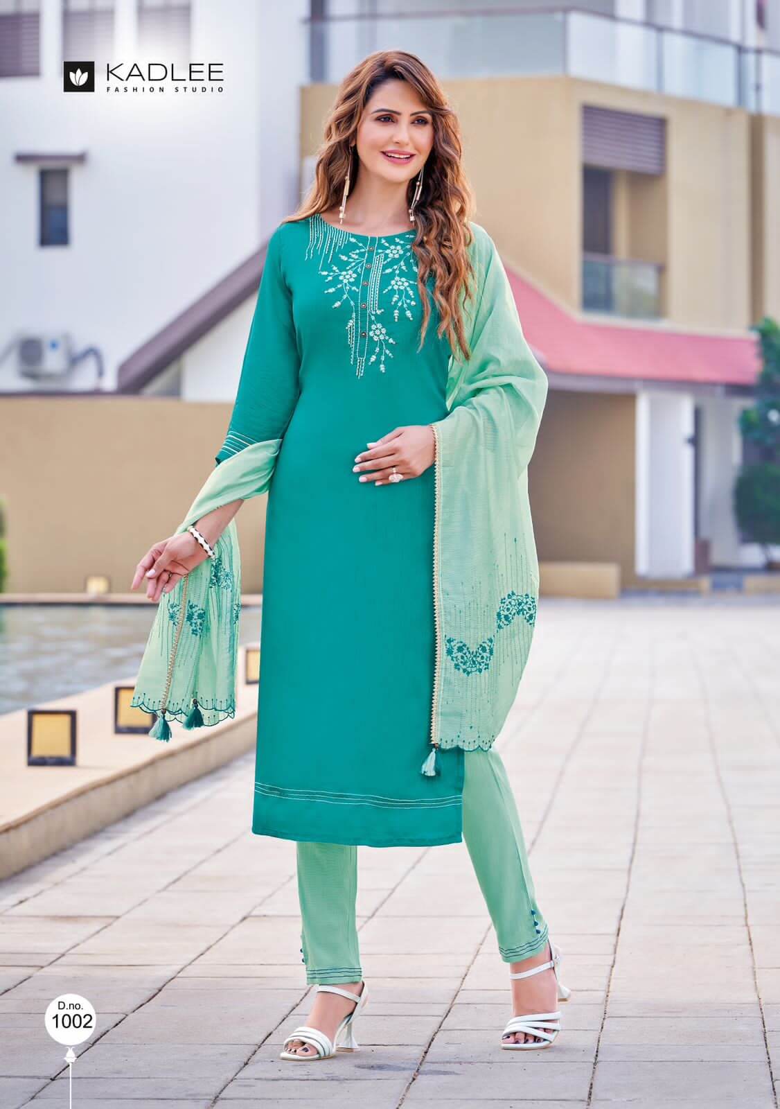 Kadlee Anupma Kurti Pant Dupatta Set Catalog in wholesale, Buy Kadlee Anupma Kurti Pant Dupatta Set Full Catalog in wholesale Price Online From Vadodara