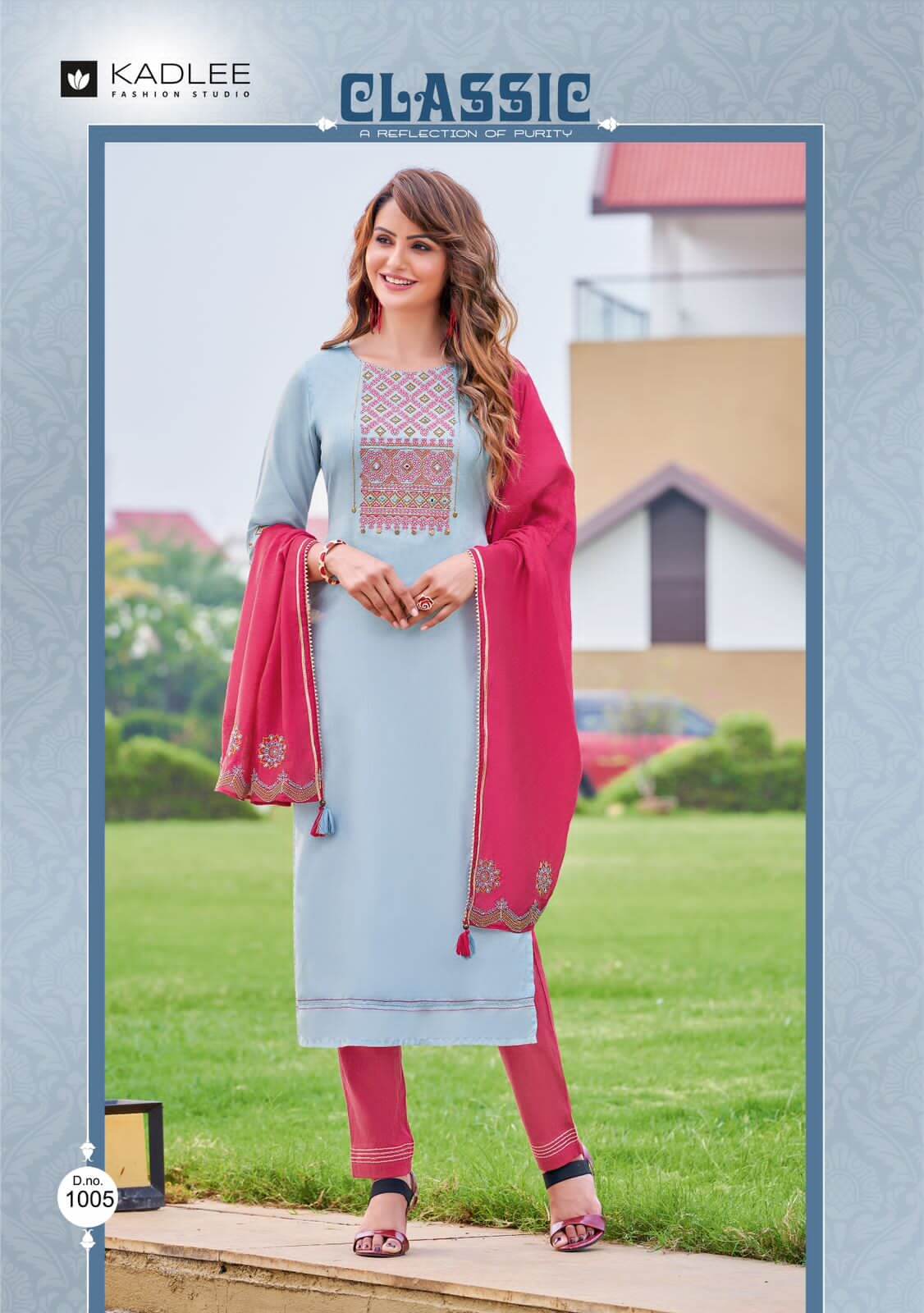 Kadlee Anupma Kurti Pant Dupatta Set Catalog in wholesale, Buy Kadlee Anupma Kurti Pant Dupatta Set Full Catalog in wholesale Price Online From Vadodara