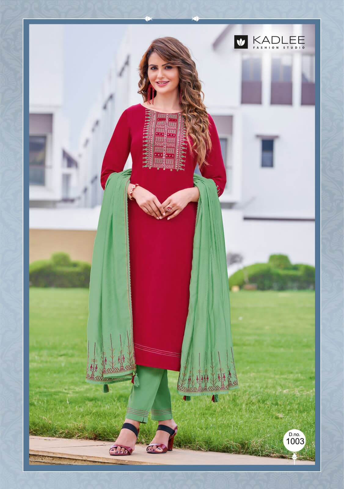 Kadlee Anupma Kurti Pant Dupatta Set Catalog in wholesale, Buy Kadlee Anupma Kurti Pant Dupatta Set Full Catalog in wholesale Price Online From Vadodara