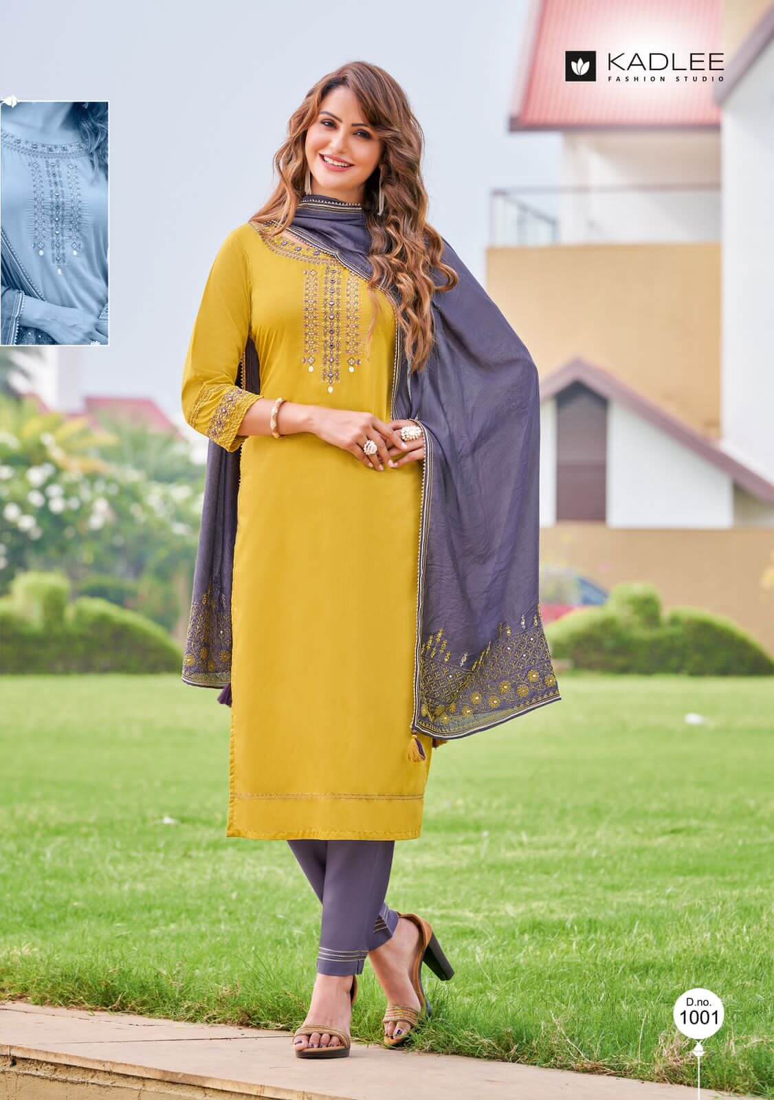 Kadlee Anupma Kurti Pant Dupatta Set Catalog in wholesale, Buy Kadlee Anupma Kurti Pant Dupatta Set Full Catalog in wholesale Price Online From Vadodara