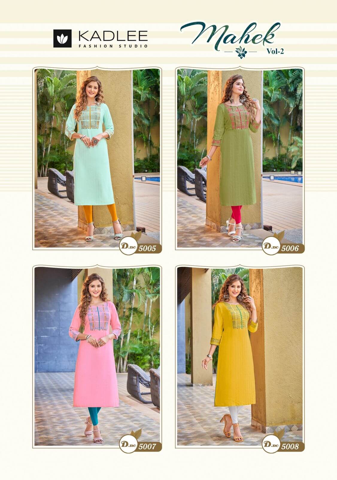 Kadlee Mahek vol 2 Embroidery work Kurtis Wholesale Catalog, Buy Kadlee Mahek vol 2 Embroidery work Kurtis Full Catalog in Wholesale Price Online