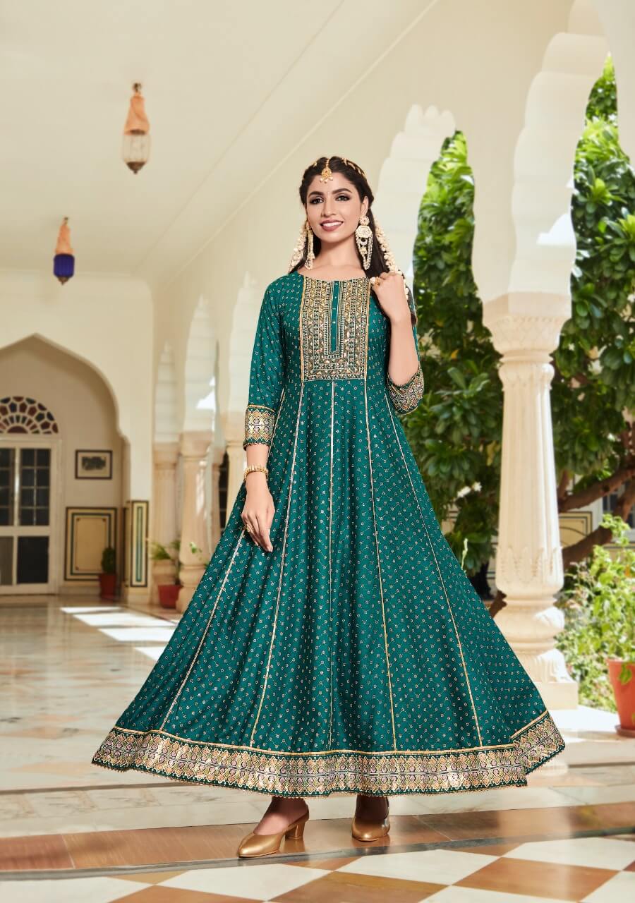 Kajal Style Colourvar vol 8 Gown Kurtis Catalog, Buy Kajal Style Colourvar vol 8 Gown Kurtis Full Catalog at wholesale Rate Online