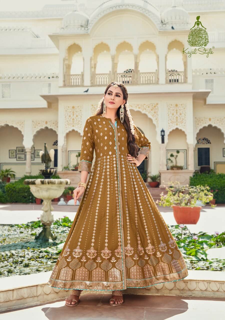 Kajal Style Colourvar vol 8 Gown Kurtis Catalog, Buy Kajal Style Colourvar vol 8 Gown Kurtis Full Catalog at wholesale Rate Online