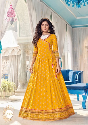 Kajal Style Colorbar 7 Gown Wholesale Catalog, Buy Full Catalogue of Designer Gown Colorbar vol 7 by Kajal Style at Wholesale Rate