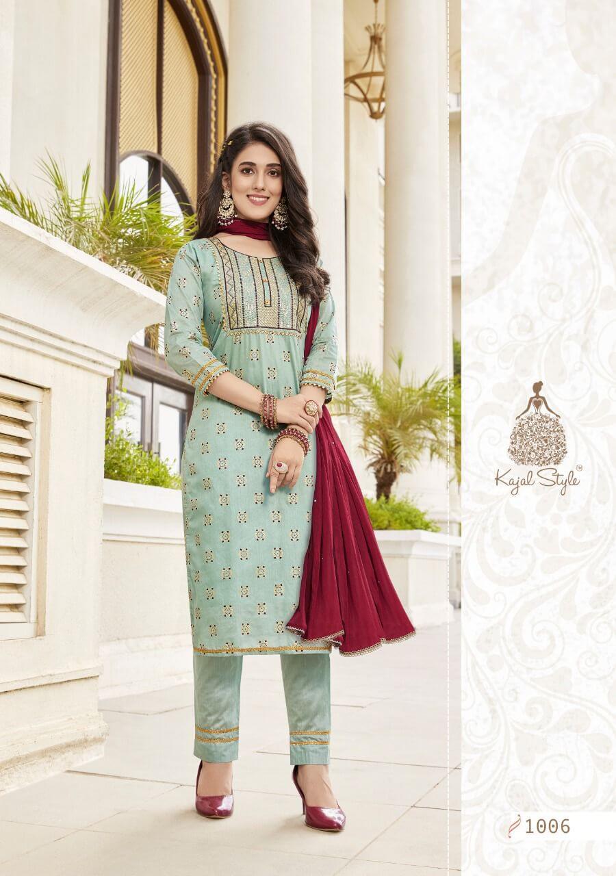 Kajal Style Maan Vol 1 Kurtis With Pant and Dupatta Wholesale Catalog, Buy Full Catalog of Kajal Style Maan vol 1 in Wholesale Rate Online