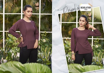 Ladies Short Tops Wholesale Catalog Topsy By Kalaroop Brand, Purchase Eight Designs and Colours Western Tops In Wholesale Price For Reselling in Retail