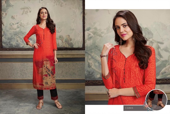 kalaroop lotus kurti pants wholesale catalog | Aarvee Creation ...