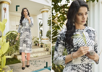 Kalaroop Launches New Cotton Print Kurtis Catalog Sonet, Six Designs Low Price Range Kurtis Catalogue Sonet By Kalaroop Brand