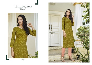 Kalaroop Launches New Cotton Print Kurtis Catalog Sonet, Six Designs Low Price Range Kurtis Catalogue Sonet By Kalaroop Brand