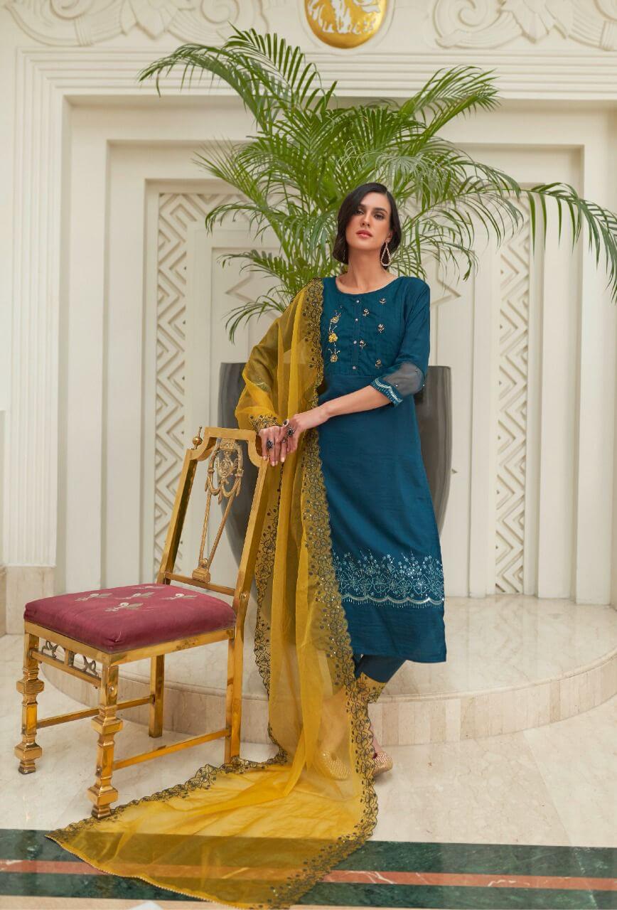 Kalki Vatika Kurti Pant Dupatta Catalog in Wholesale, Buy Kalki Vatika Kurti Pant Dupatta Full Catalog in Wholesale Price Online From Vadodara, Gujarat