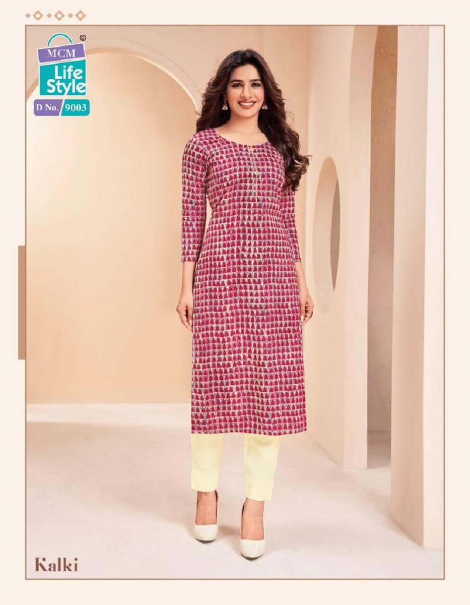 Cotton Printed Kurtis With Side Cut