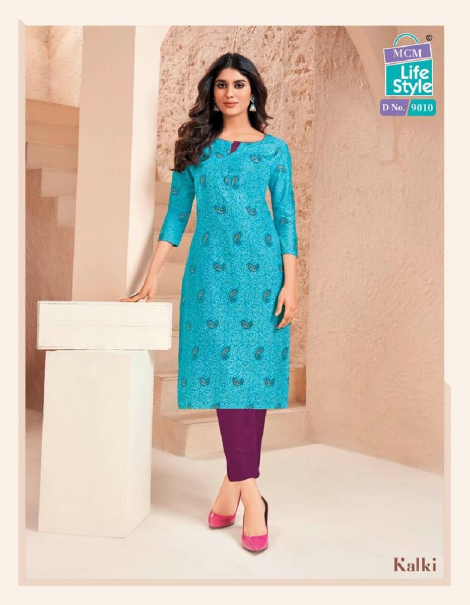 Cotton Printed Kurtis With Side Cut